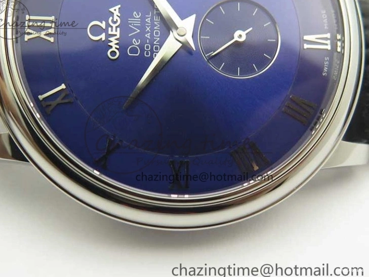 0323 Youthful De Ville Prestige Small Second TWF 1:1 Best Edition Blue Dial on Black Leather Strap MIYOTA 8035